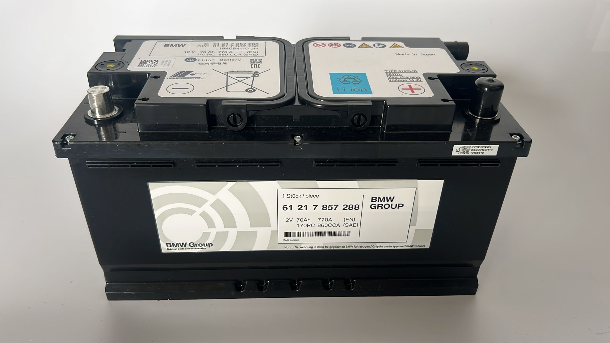 BMW akumulator litowo -jonowy 14.4V oryginał Numer kat: 61217857288...